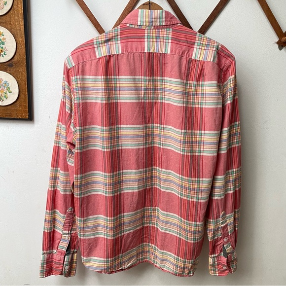 J Crew Plaid Sim Fit Oxford Button Down Shirt - Picture 12 of 14